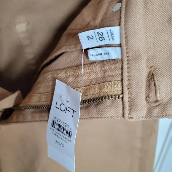 LOFT The Barrel High Rise Jeans Size 26/2