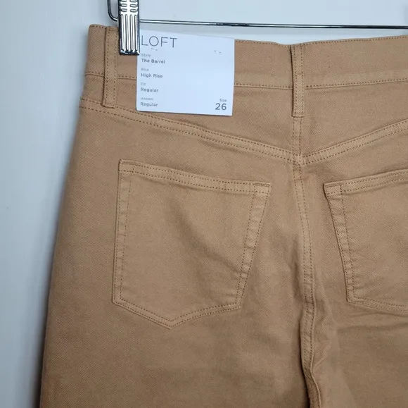 LOFT The Barrel High Rise Jeans Size 26/2