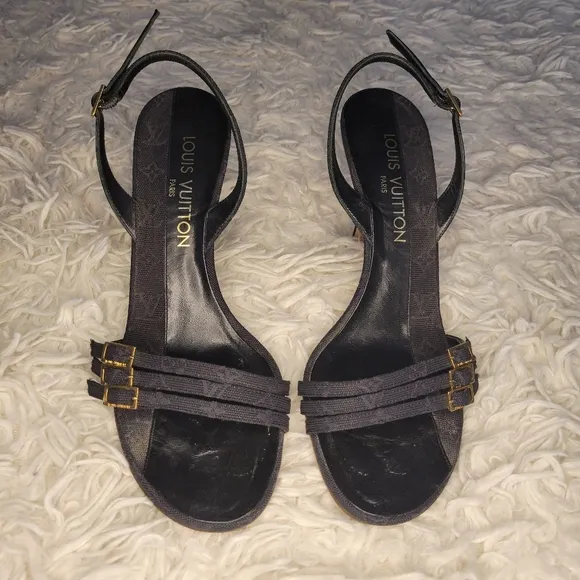 Louis Vuitton Black Women's Sandals