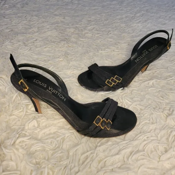 Louis Vuitton Black Women's Sandals