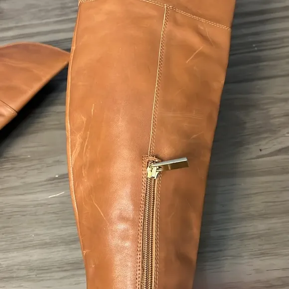 LOUISE ET CIE LEATHER TALL OVER THE KNEE RIDING BOOTS 6.5