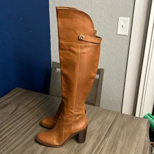 LOUISE ET CIE LEATHER TALL OVER THE KNEE RIDING BOOTS 6.5
