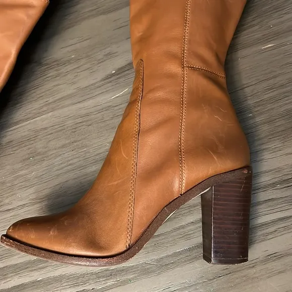 LOUISE ET CIE LEATHER TALL OVER THE KNEE RIDING BOOTS 6.5