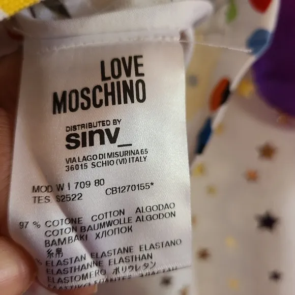 LOVE MOSCHINO short sleeved Zip Jacket Size 6
