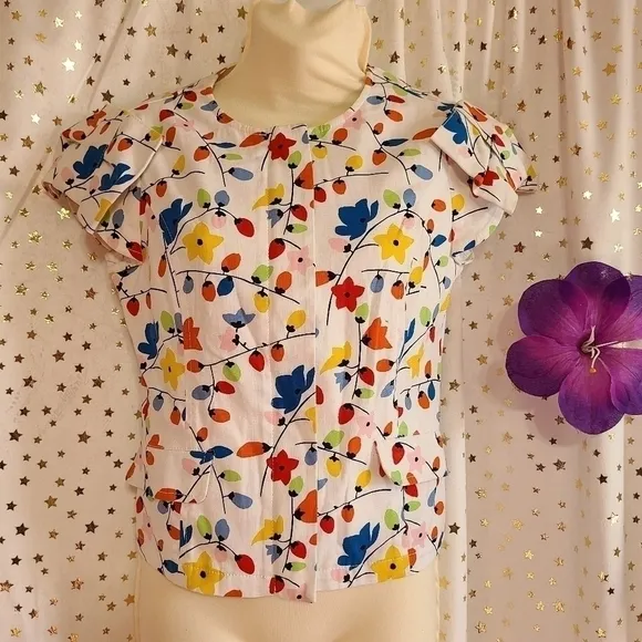 LOVE MOSCHINO short sleeved Zip Jacket Size 6