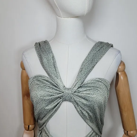 Lovers   Friends Sage Green Mini Spring Dress Size Large