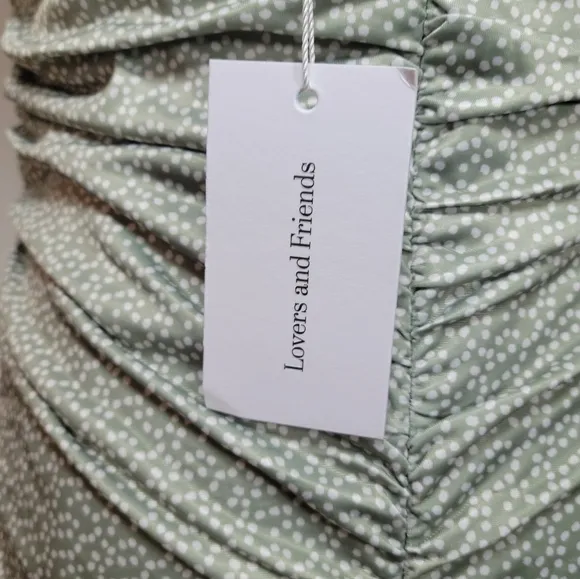 Lovers   Friends Sage Green Mini Spring Dress Size Large