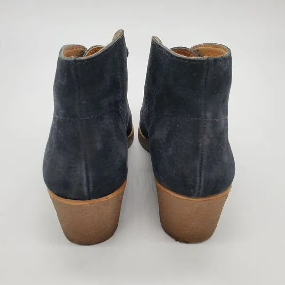 LUCKY Brand Black Leather Lace Up Chukka Desert Boot Ankle Booties Boots Size 7M