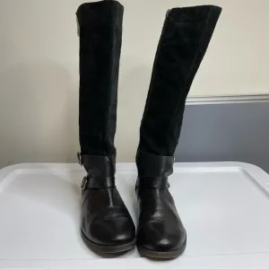Lucky brand black tall riding boots size 7.5