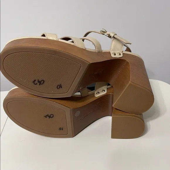 Lucky Brand Imana Strappy Slingback Platform Sandals Size 10