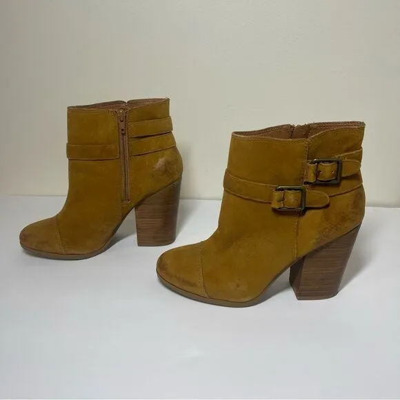 Lucky Brand Laureen Leather Ankle Boots Size 9