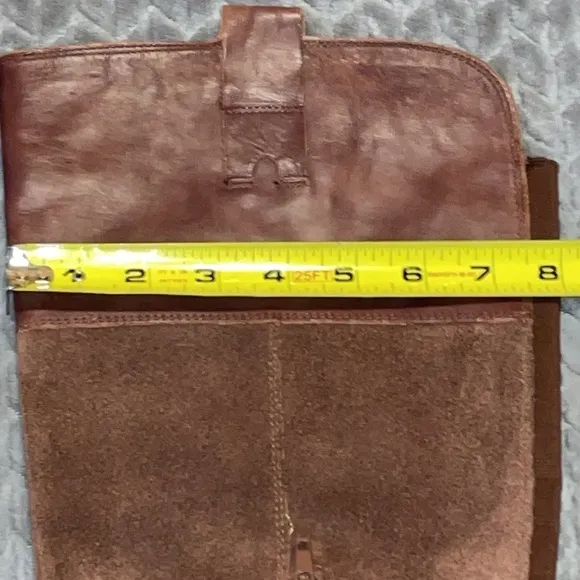 Lucky Brand Rye Brown Kailan Leather &amp; Suede Knee High Riding boots. Size 10.