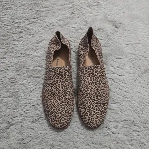 Lucky Brand slip animal print slip on loafers