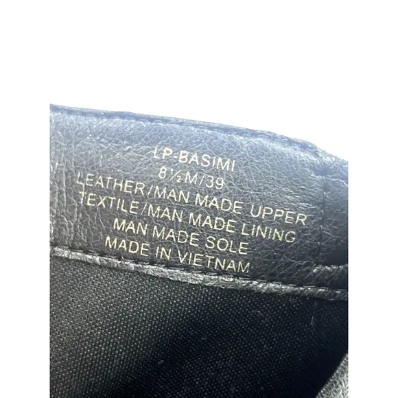 Lucky Brand Womens Black Basimi Lug Sole Moto Ankle Booties Size 8.5 Zip Buckles