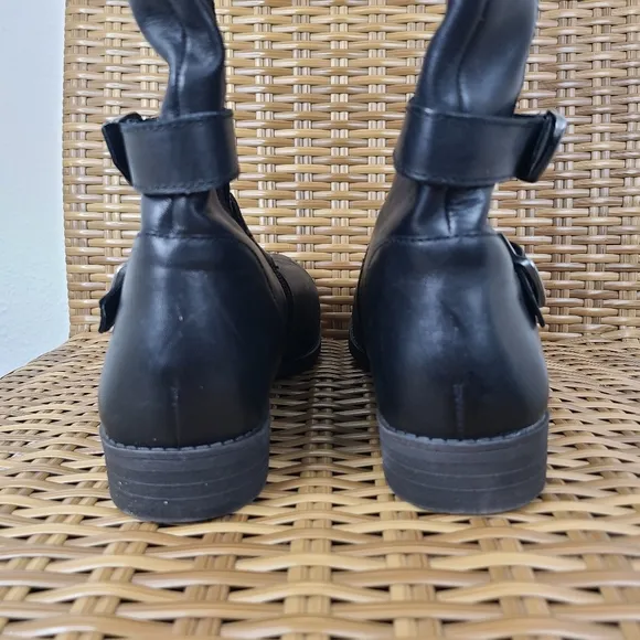 Lucky Brand Zosha Boots Black Suede Leather Over the Knee Tall Size 11
