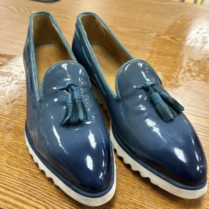 Lukure loafers Blue patent leather