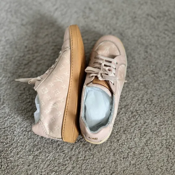 LV Pink Monogram Idylle Canvas Sneakers