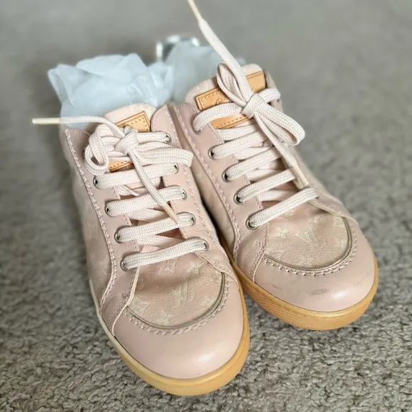 LV Pink Monogram Idylle Canvas Sneakers
