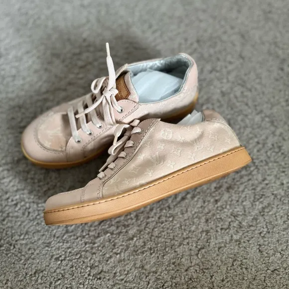 LV Pink Monogram Idylle Canvas Sneakers