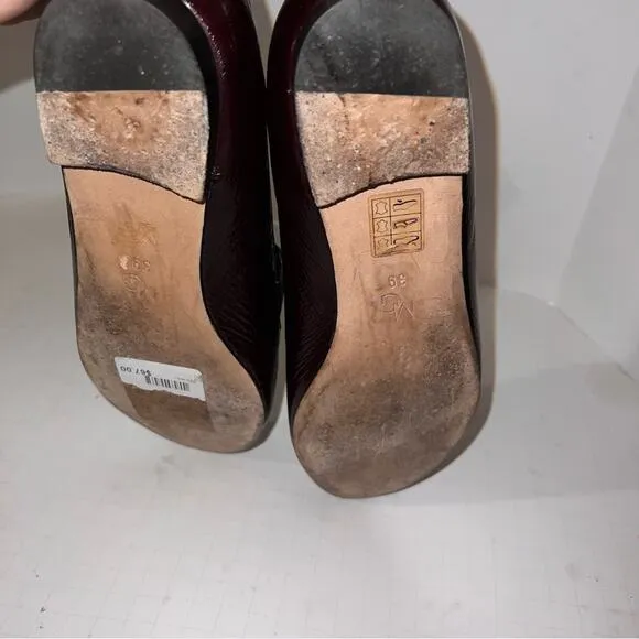 M. GEMI patent leather loafers size 39