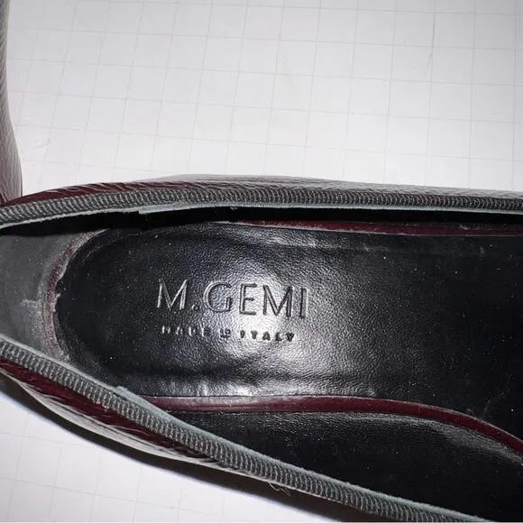 M. GEMI patent leather loafers size 39