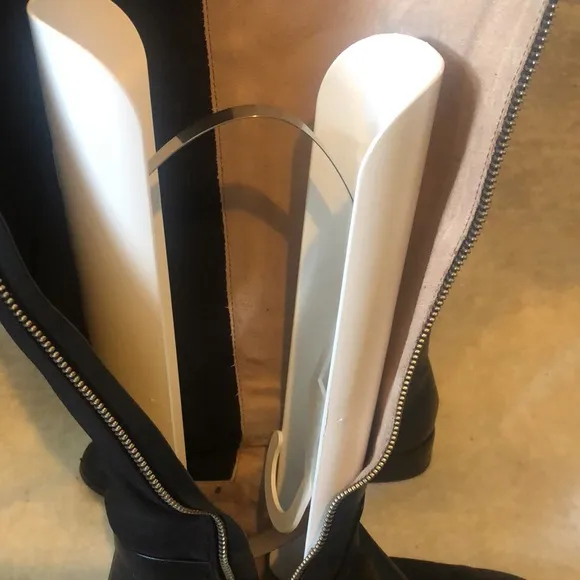 M. Kors size 7 TTS Hamilton tall riding boots black leather &amp; stretch back