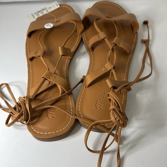Madewell Brown Strappy Size 9.5 Leather Women's Sandals