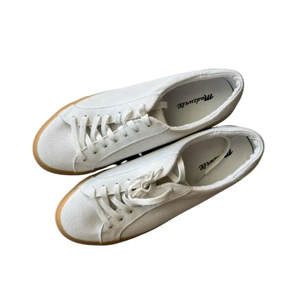 Madewell | Sidewalk Low-Top Sneakers (RE) Sourced Canvas White | 7.5