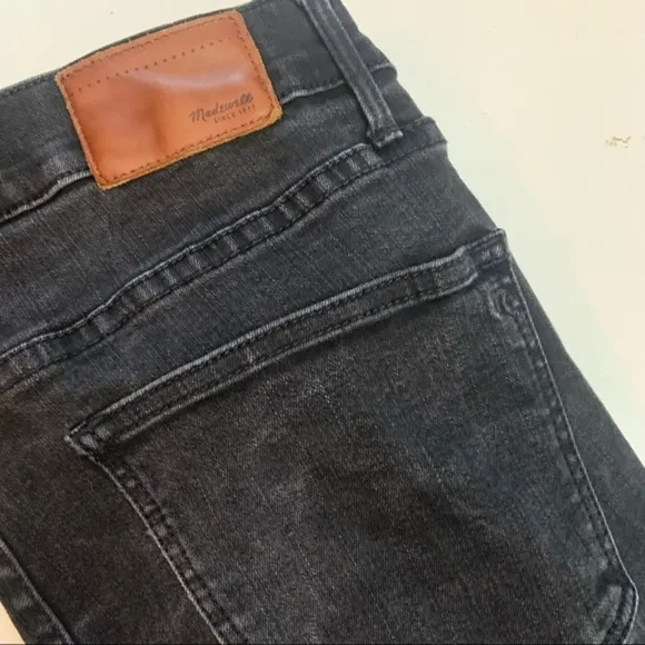 Madewell Skinny Skinny Black Fade Denim Jeans