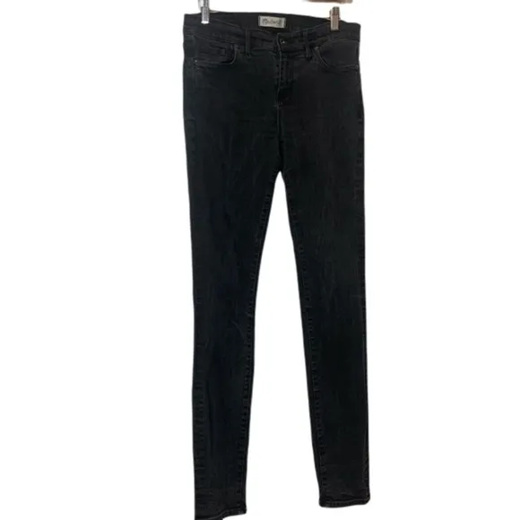 Madewell Skinny Skinny Black Fade Denim Jeans