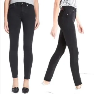 Madewell Skinny Skinny Black Fade Denim Jeans