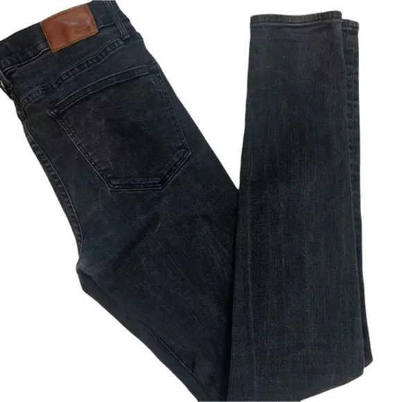 Madewell Skinny Skinny Black Fade Denim Jeans