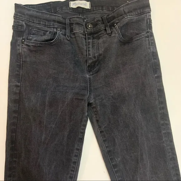 Madewell Skinny Skinny Black Fade Denim Jeans