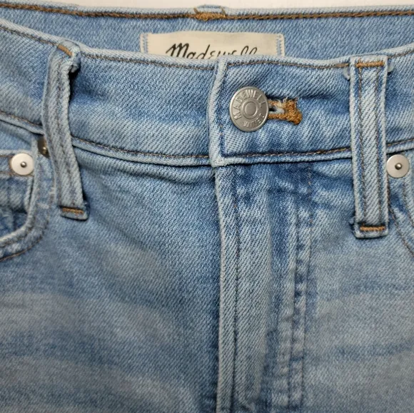 Madewell The Perfect Vintage Jeans High Rise Raw Hem Size 24 NWOT