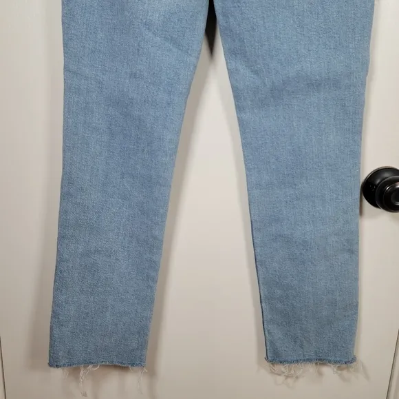 Madewell The Perfect Vintage Jeans High Rise Raw Hem Size 24 NWOT