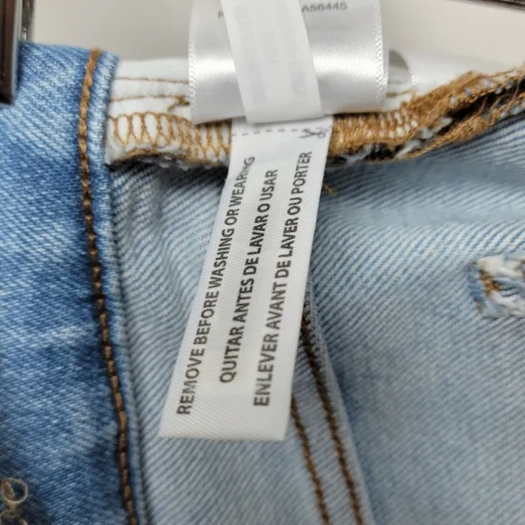 Madewell The Perfect Vintage Jeans High Rise Raw Hem Size 24 NWOT