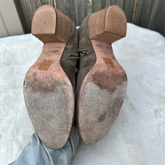 Madewell Women's Brenner Suede Ankle Booties Brown Size 9 Casual