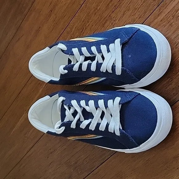 Madewell Women's Sidewalk Low-Top Sneakers W/Embroidered Rainbow, Sz 8.5