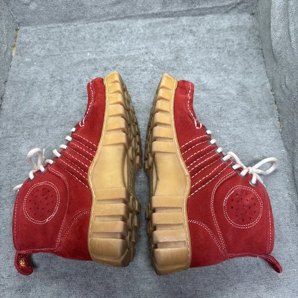 Mag Megamok Desert Boots 9.5 40 Red Lug Sole Bootie Lace Up
