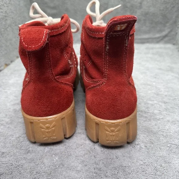 Mag Megamok Desert Boots 9.5 40 Red Lug Sole Bootie Lace Up