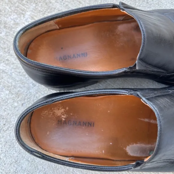 Magnanni Dominguez Black Leather Slip-On Loafers Men's Size 8.5 D Spain …