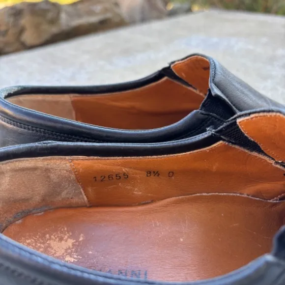 Magnanni Dominguez Black Leather Slip-On Loafers Men's Size 8.5 D Spain …