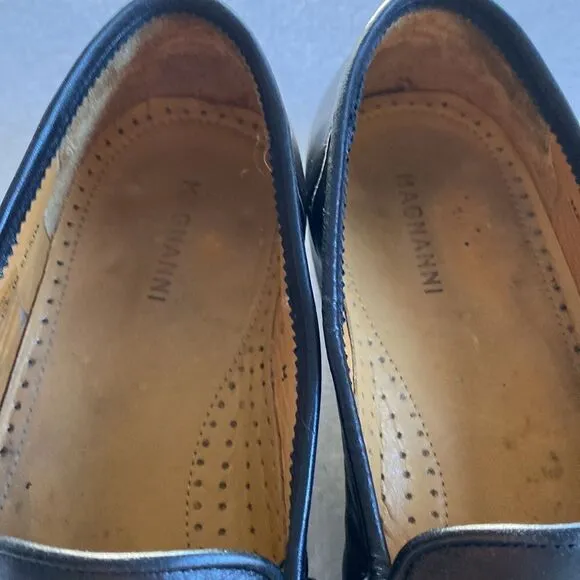 MAGNANNI Men’s Black Tassel Loafers Size 9 M