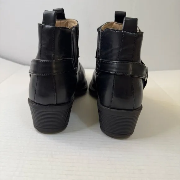 Malin London Western Cowboy Riding Ankle Boots