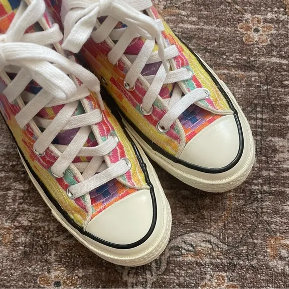 Mara Hoffman x Converse Chuck 70 Radial Hi Multicolor High-Top Sneakers Size 6