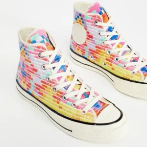 Mara Hoffman x Converse Chuck 70 Radial Hi Multicolor High-Top Sneakers Size 6