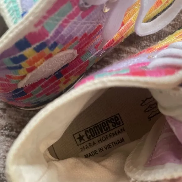 Mara Hoffman x Converse Chuck 70 Radial Hi Multicolor High-Top Sneakers Size 6