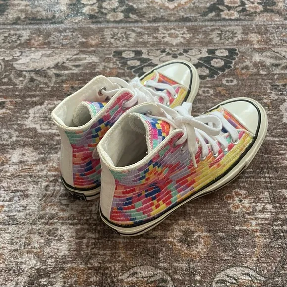 Mara Hoffman x Converse Chuck 70 Radial Hi Multicolor High-Top Sneakers Size 6