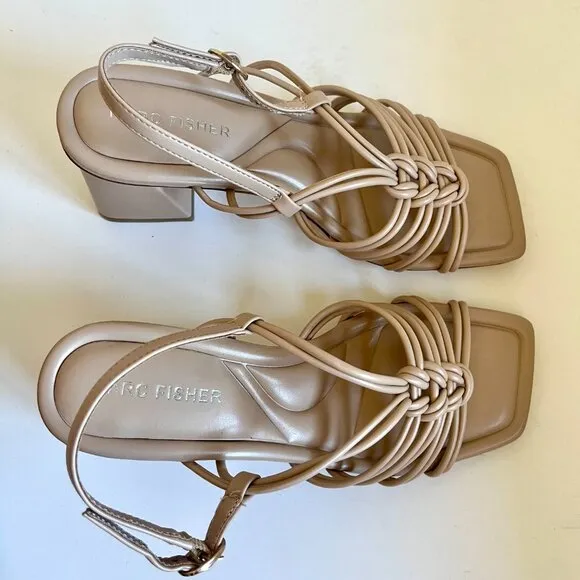 Marc Fisher Magnify Heel Open Toe Sandal Size 7
