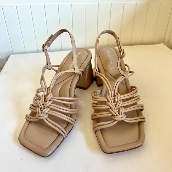 Marc Fisher Magnify Heel Open Toe Sandal Size 7